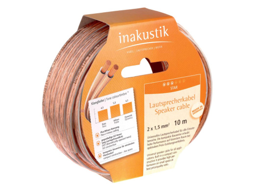 INAKUSTIK Star LS-Reels, 2 x 1.5 mm2, 20 m, 003021020