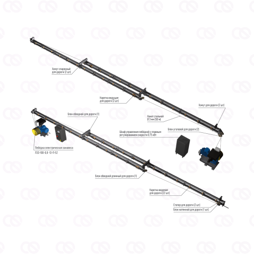 Лебедка электрическая ЛЭЗР-КР-0,3-0,4-0,25
